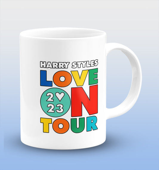 Harry Styles Love On Tour White Cermic Coffee Mug 330 ml, Microwave & Dishwasher Safe| CM-R47