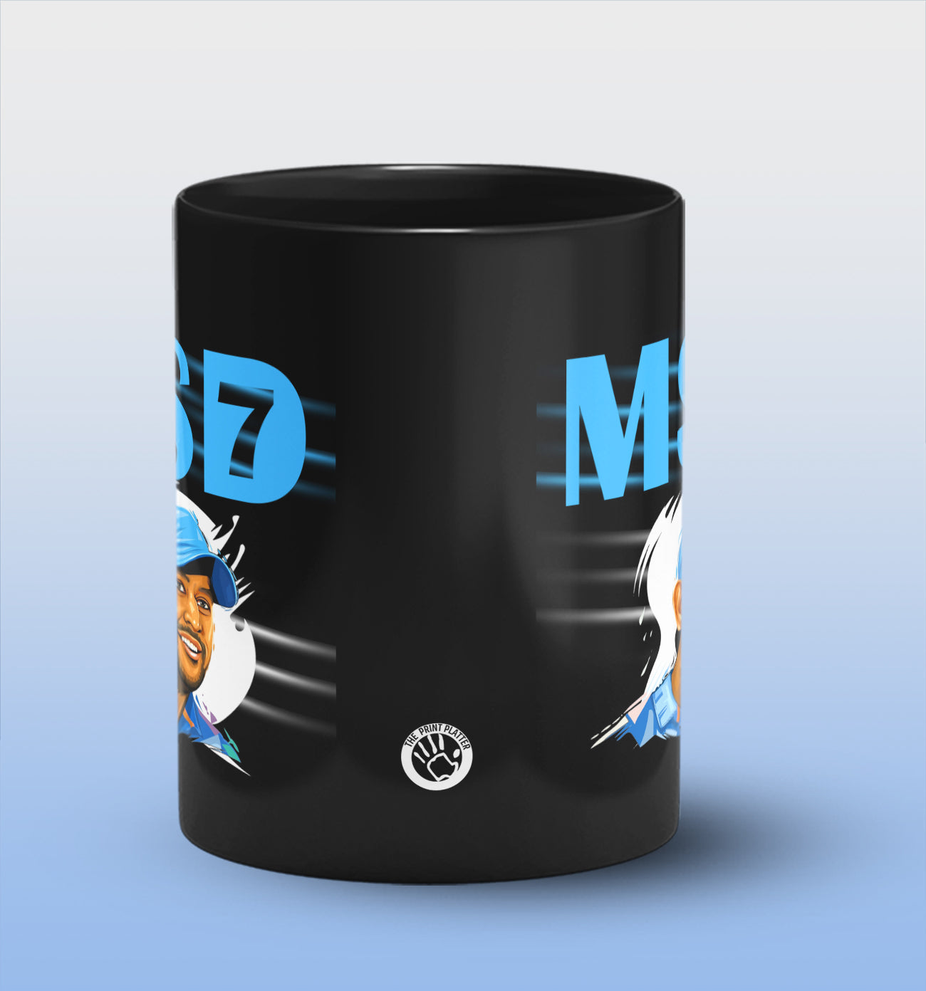 MSD 7 Full Black Cermic Coffee Mug 330 ml, Microwave & Dishwasher Safe| CM-R71