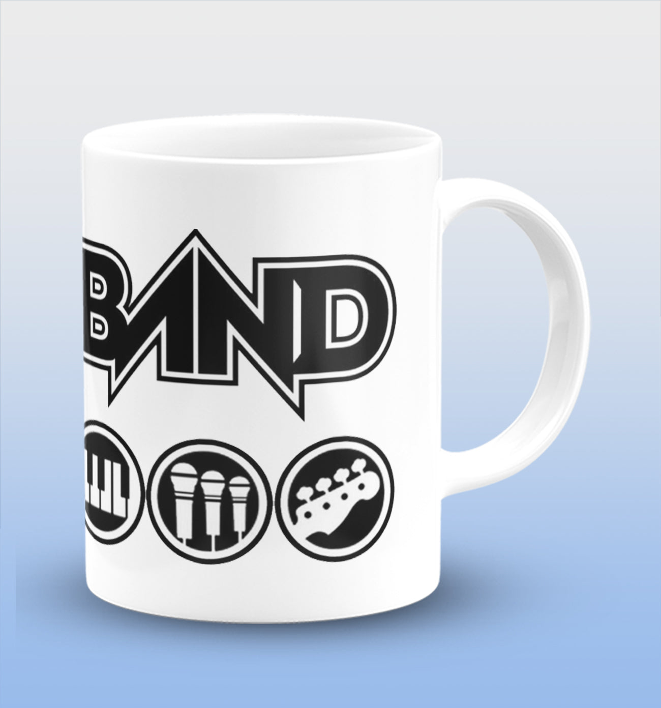 Rock Band White Cermic Coffee Mug 330 ml, Microwave & Dishwasher Safe| CM-R87