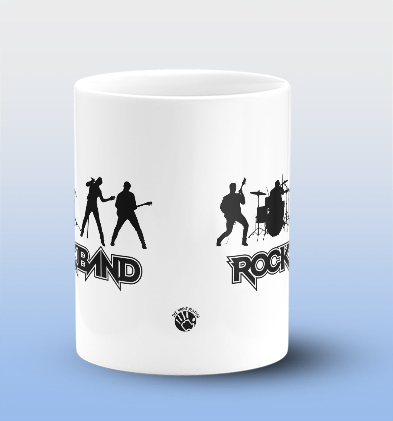 Rock Band White Cermic Coffee Mug 330 ml, Microwave & Dishwasher Safe| CM-R90