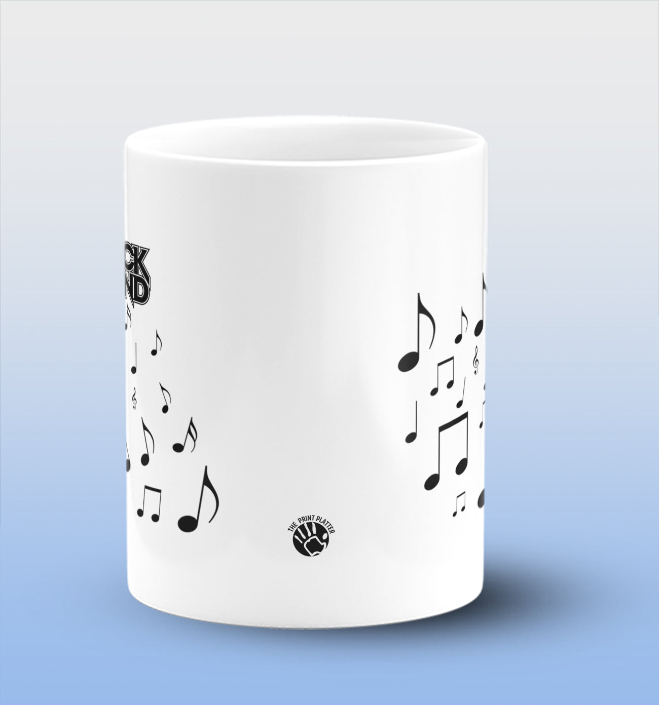 Rock Band White Cermic Coffee Mug 330 ml, Microwave & Dishwasher Safe| CM-R91