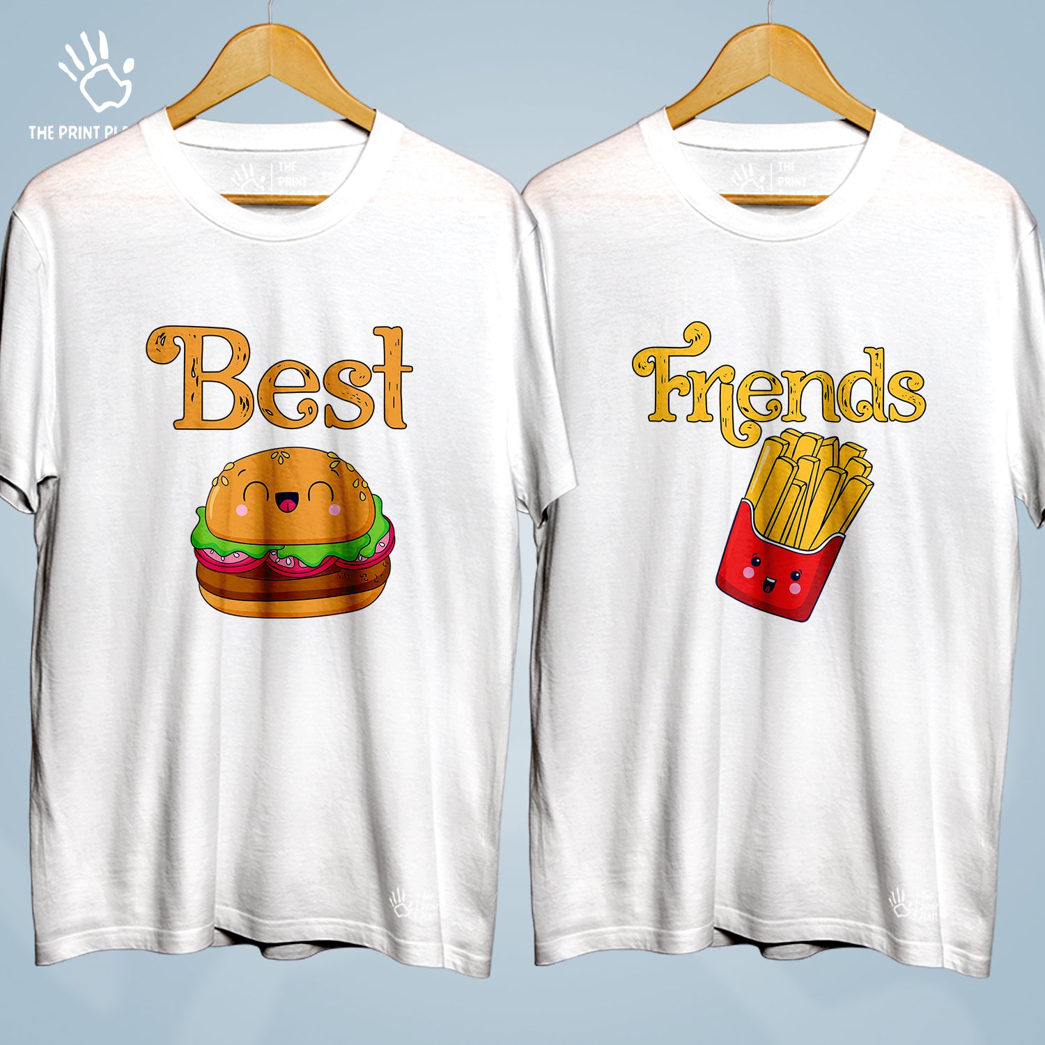 Best Friends Cotton Bio Wash 180gsm T-shirt | Combo-FriendshipDay-1-BF