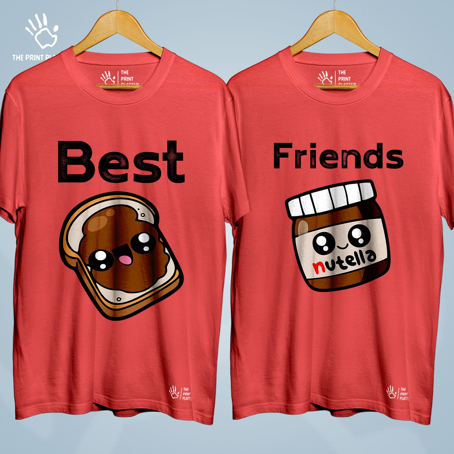 Best Friends Cotton Bio Wash 180gsm T-shirt | Combo-FriendshipDay-2-BF