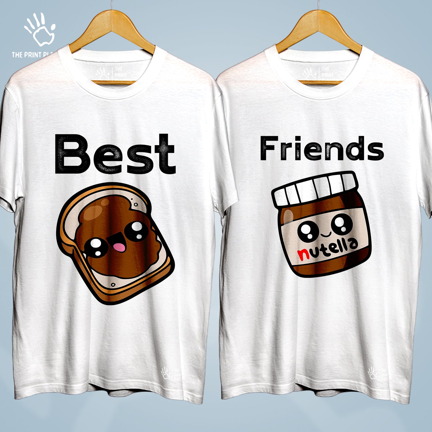 Best Friends Cotton Bio Wash 180gsm T-shirt | Combo-FriendshipDay-2-BF