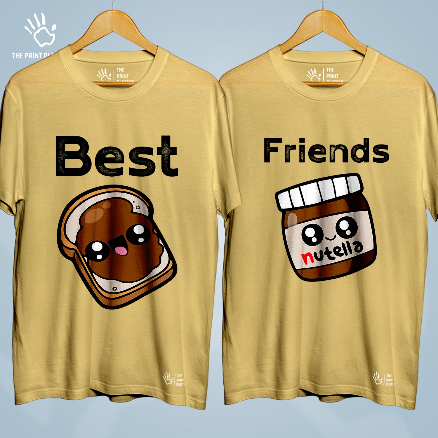 Best Friends Cotton Bio Wash 180gsm T-shirt | Combo-FriendshipDay-2-BF