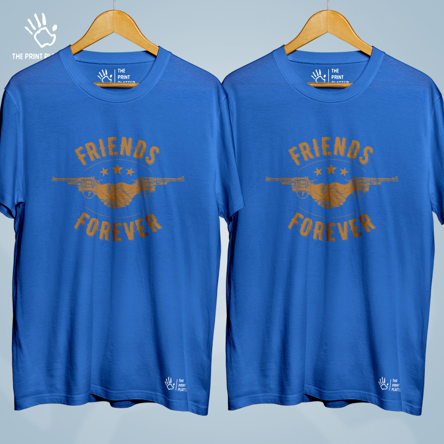 Friends Forever Cotton Bio Wash 180gsm T-shirt | Combo-FriendshipDay-9-FF