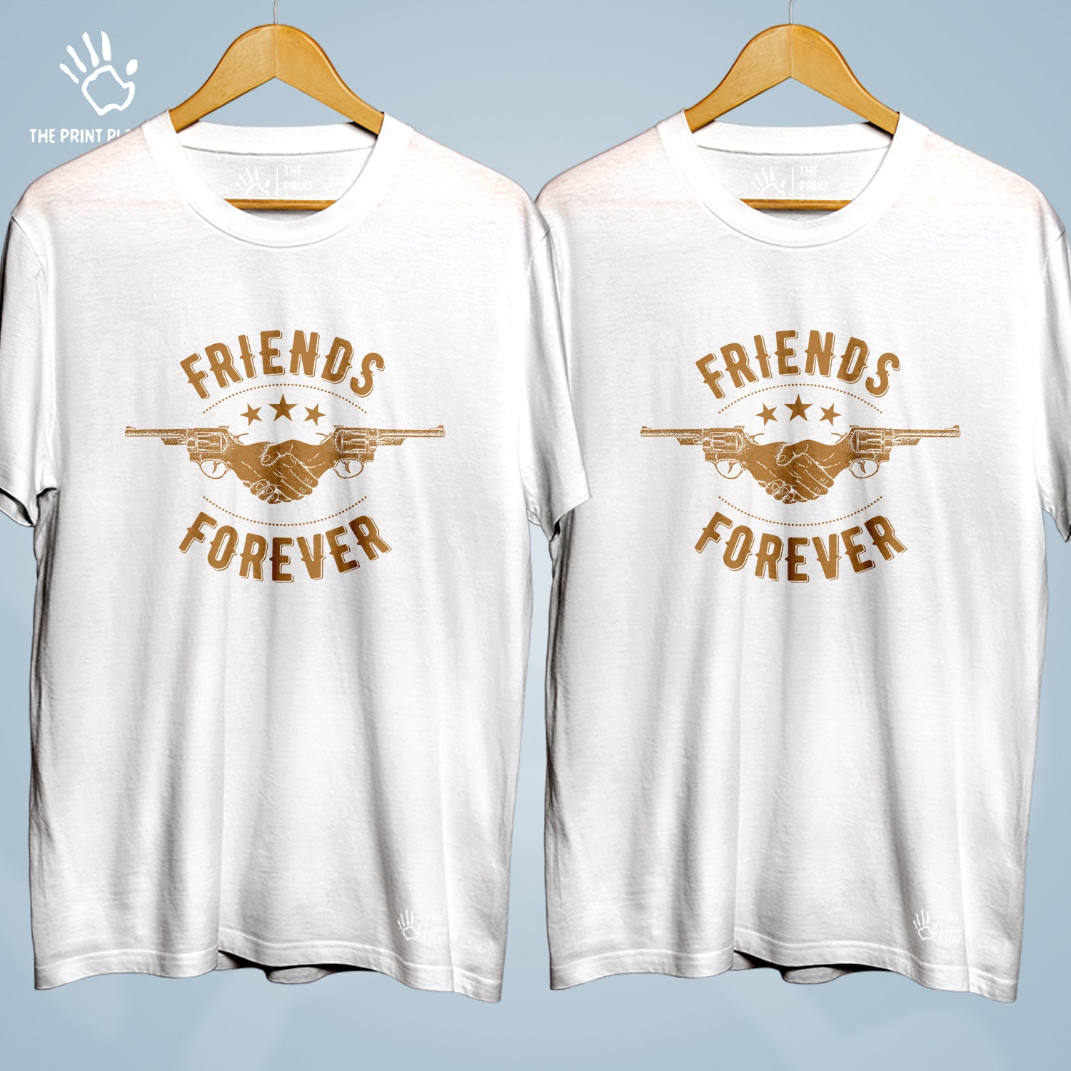 Friends Forever Cotton Bio Wash 180gsm T-shirt | Combo-FriendshipDay-9-FF