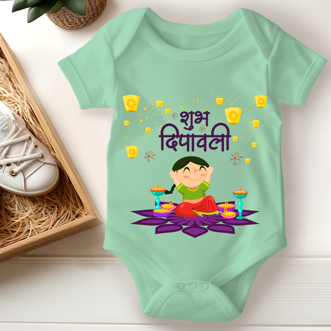 Diwali Baby Romper Cutest Little Phuljadi