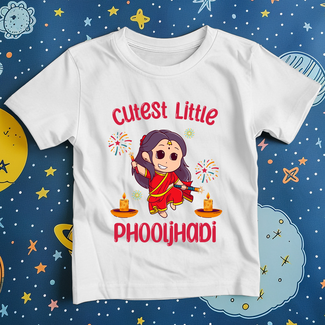 Diwali T-shirt Cutest Little Phuljadi