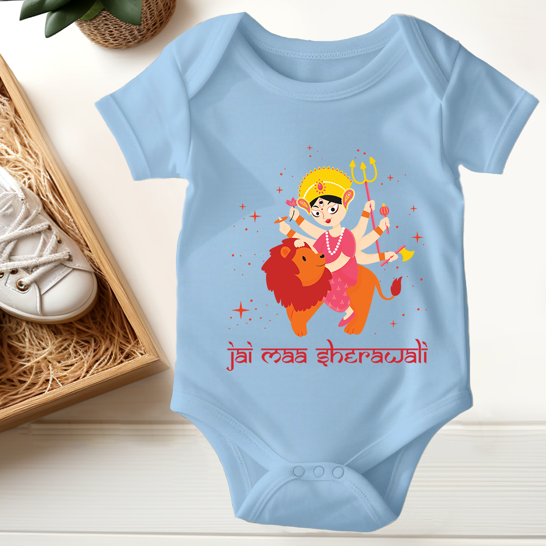 Durga Pooja Baby Romper - Jai Maa Sherawali