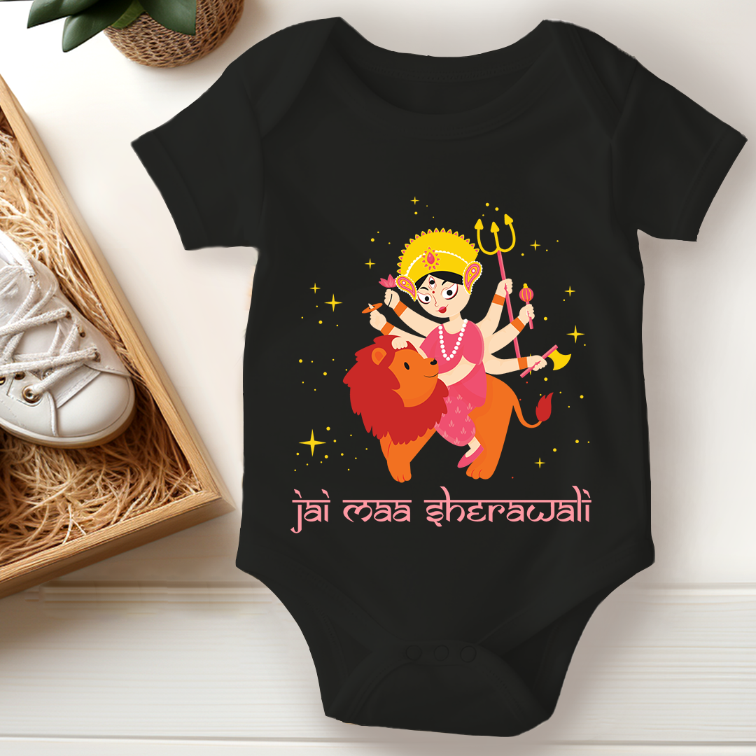 Durga Pooja Baby Romper - Jai Maa Sherawali