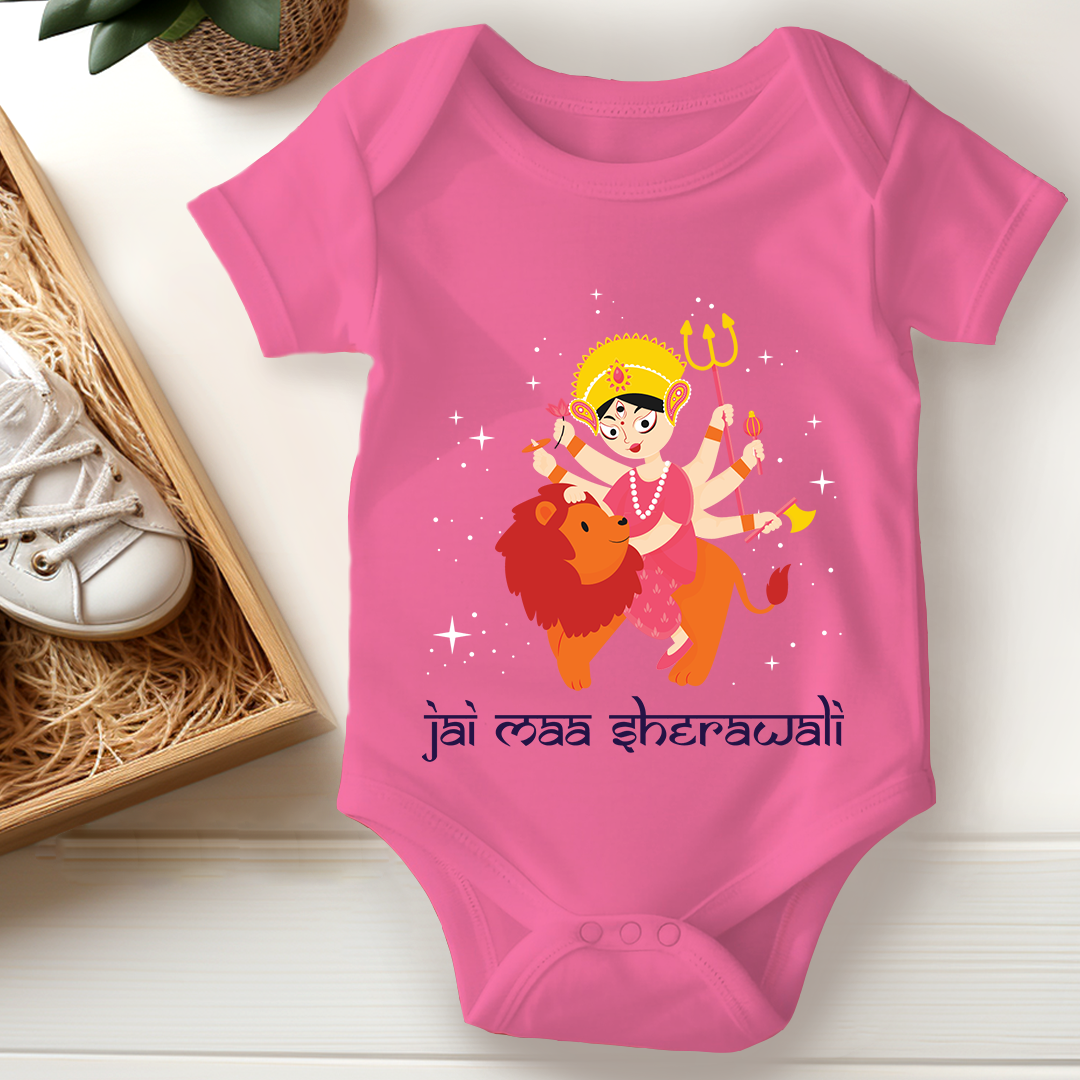 Durga Pooja Baby Romper - Jai Maa Sherawali