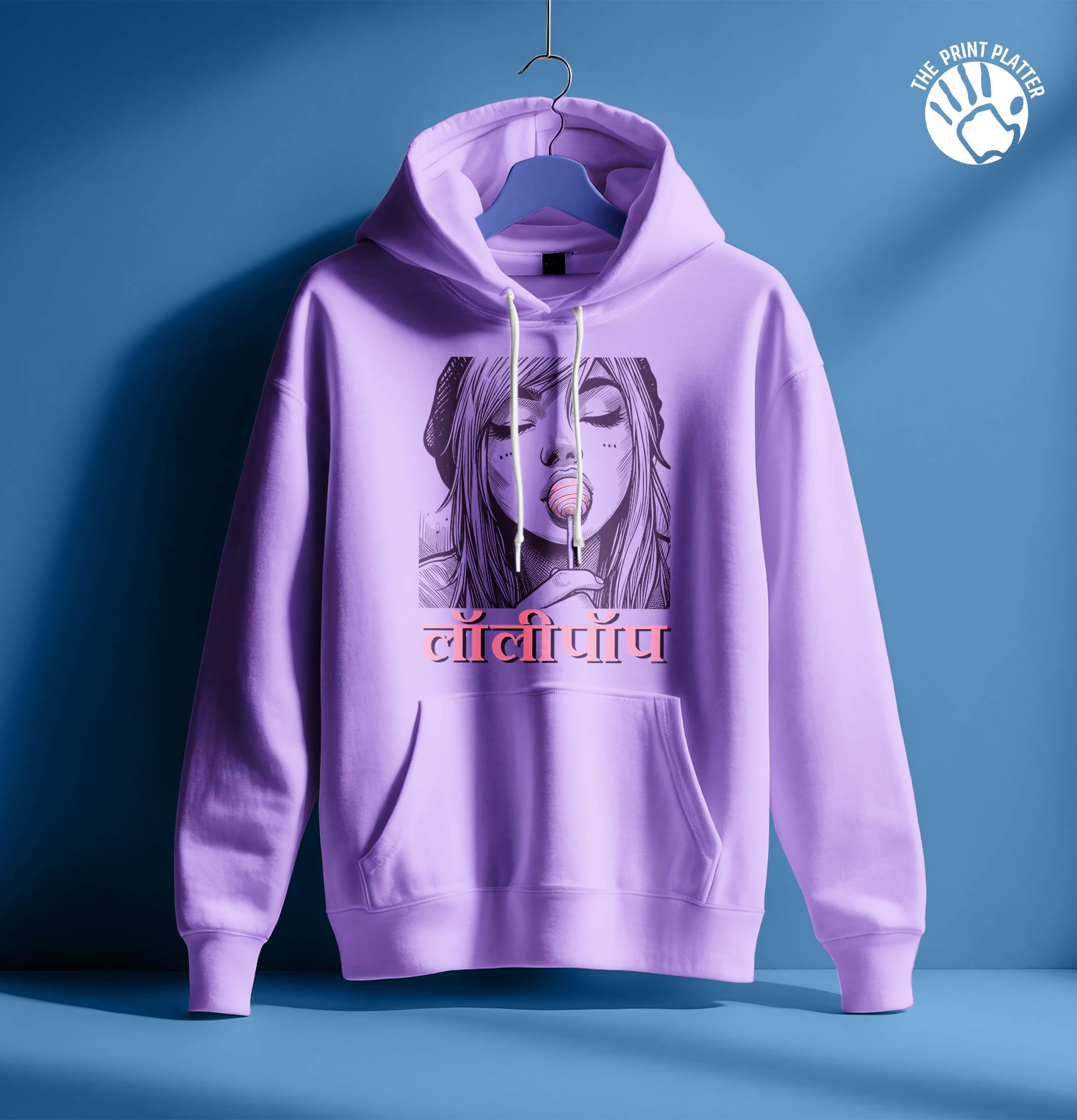 GIRL WITH LOLIPOP  HOODIE UNISEX CASUAL WEAR | 69