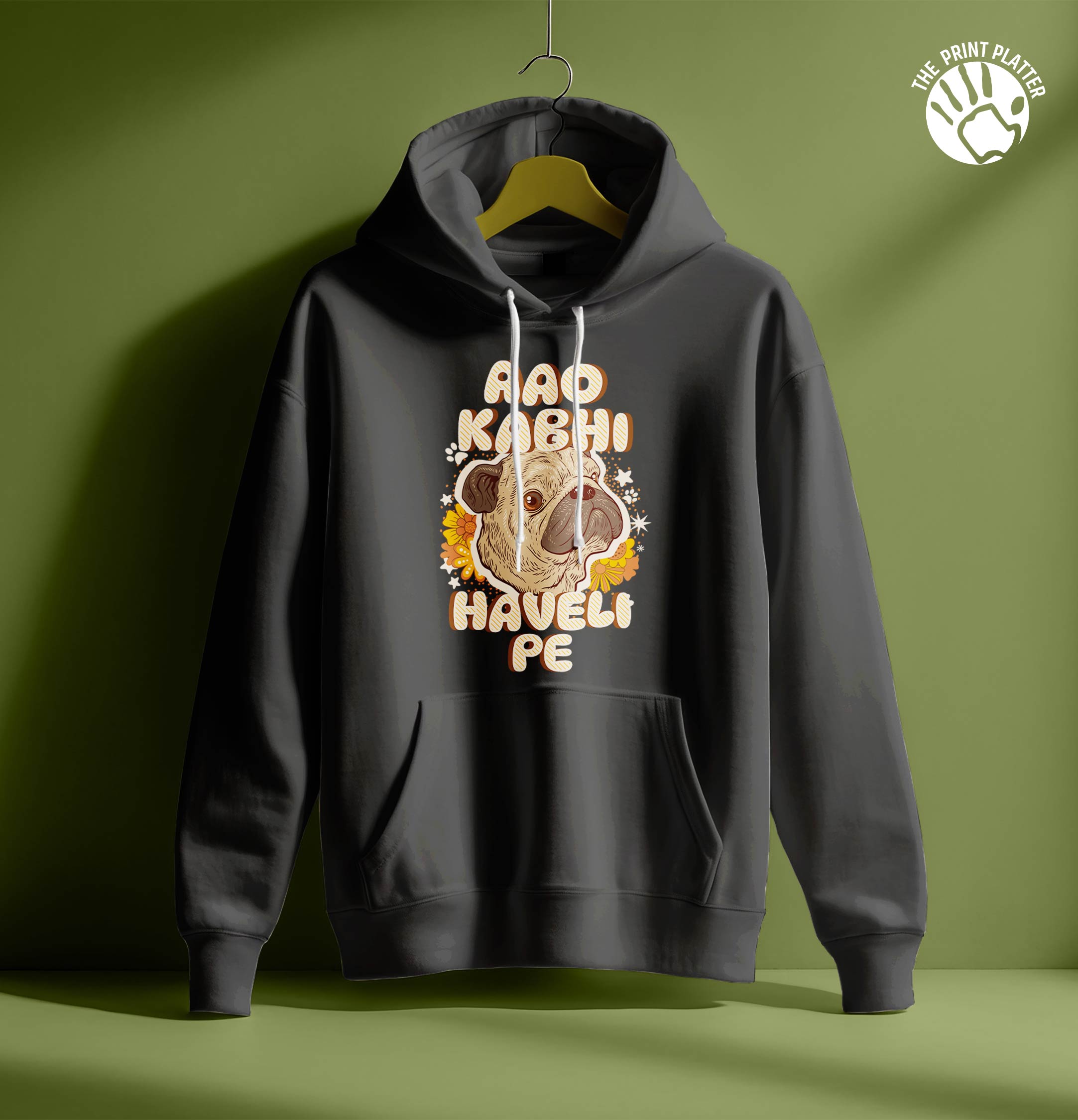 AAO KABHI HAVELI PE  HOODIE UNISEX CASUAL WEAR | 80