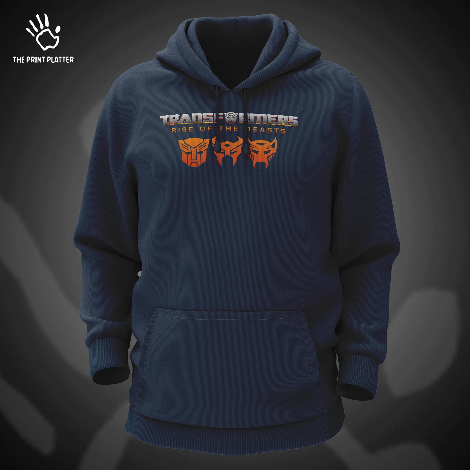 Transformers Cotton Bio Wash 330gsm Sweatshirt with Hood for Winter | H-R124