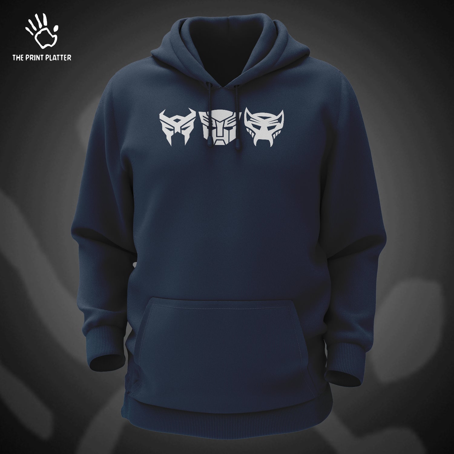 Transformers Cotton Bio Wash 330gsm Sweatshirt with Hood for Winter | H-R126