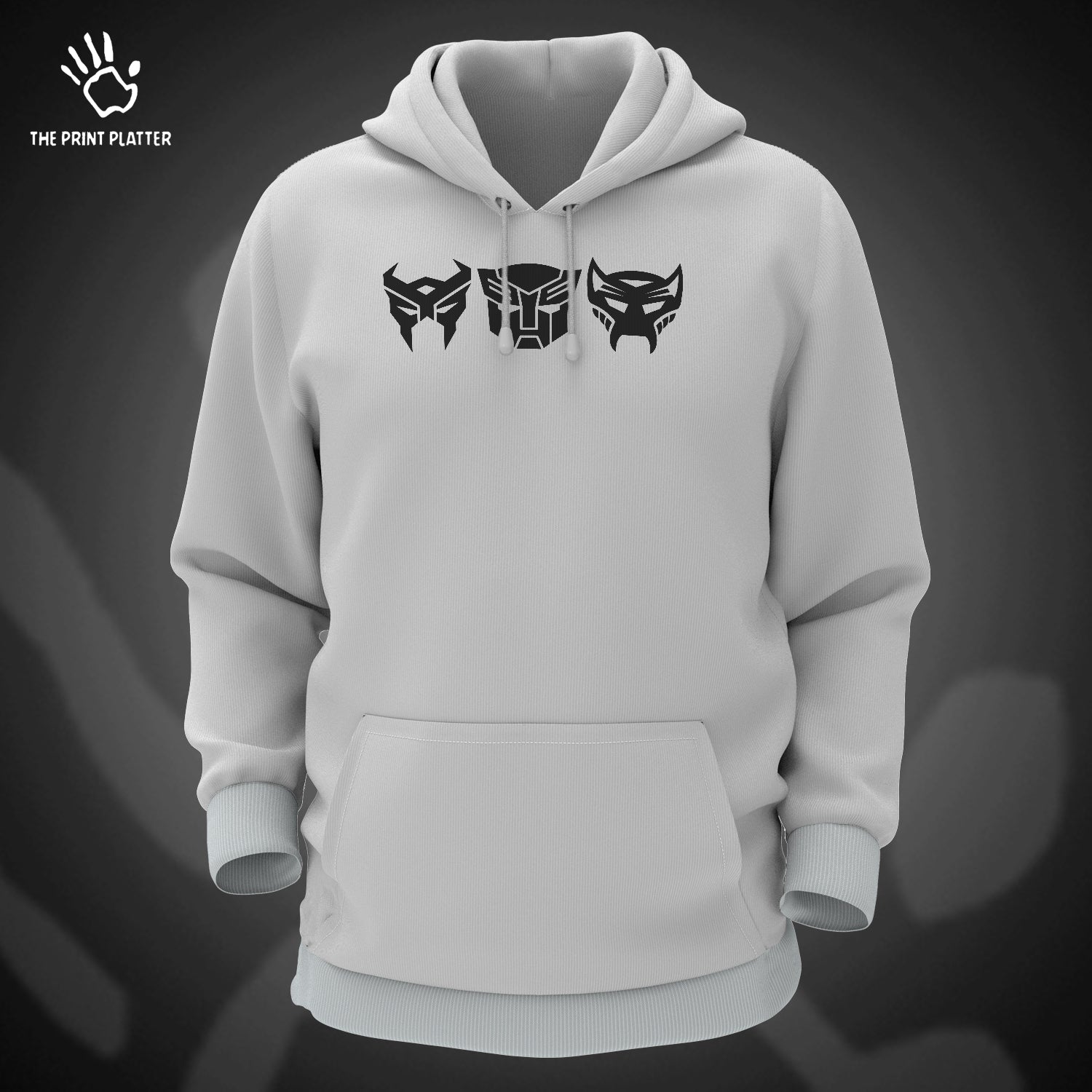 Transformers Cotton Bio Wash 330gsm Sweatshirt with Hood for Winter | H-R126