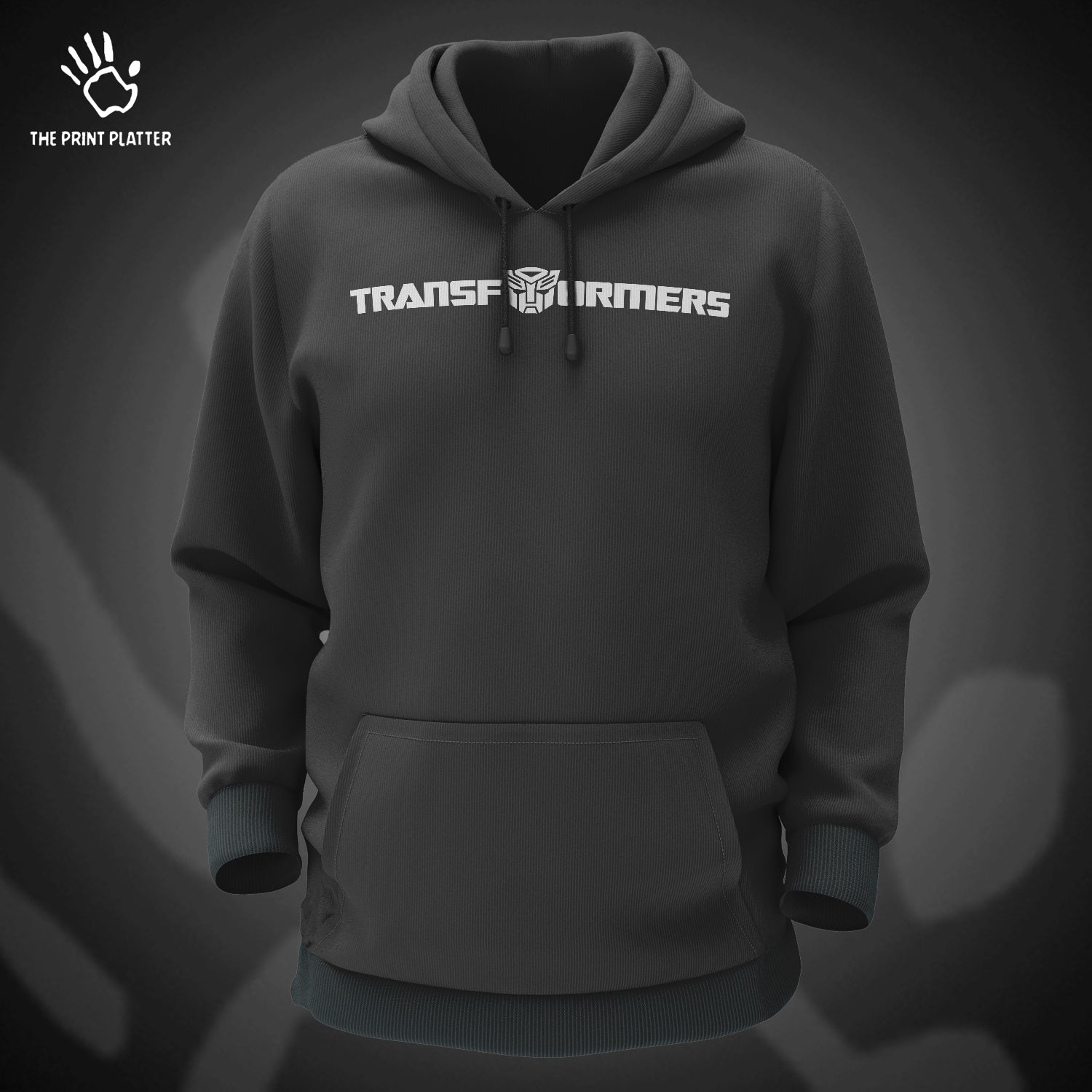 Transformers Cotton Bio Wash 330gsm Sweatshirt with Hood for Winter | H-R127