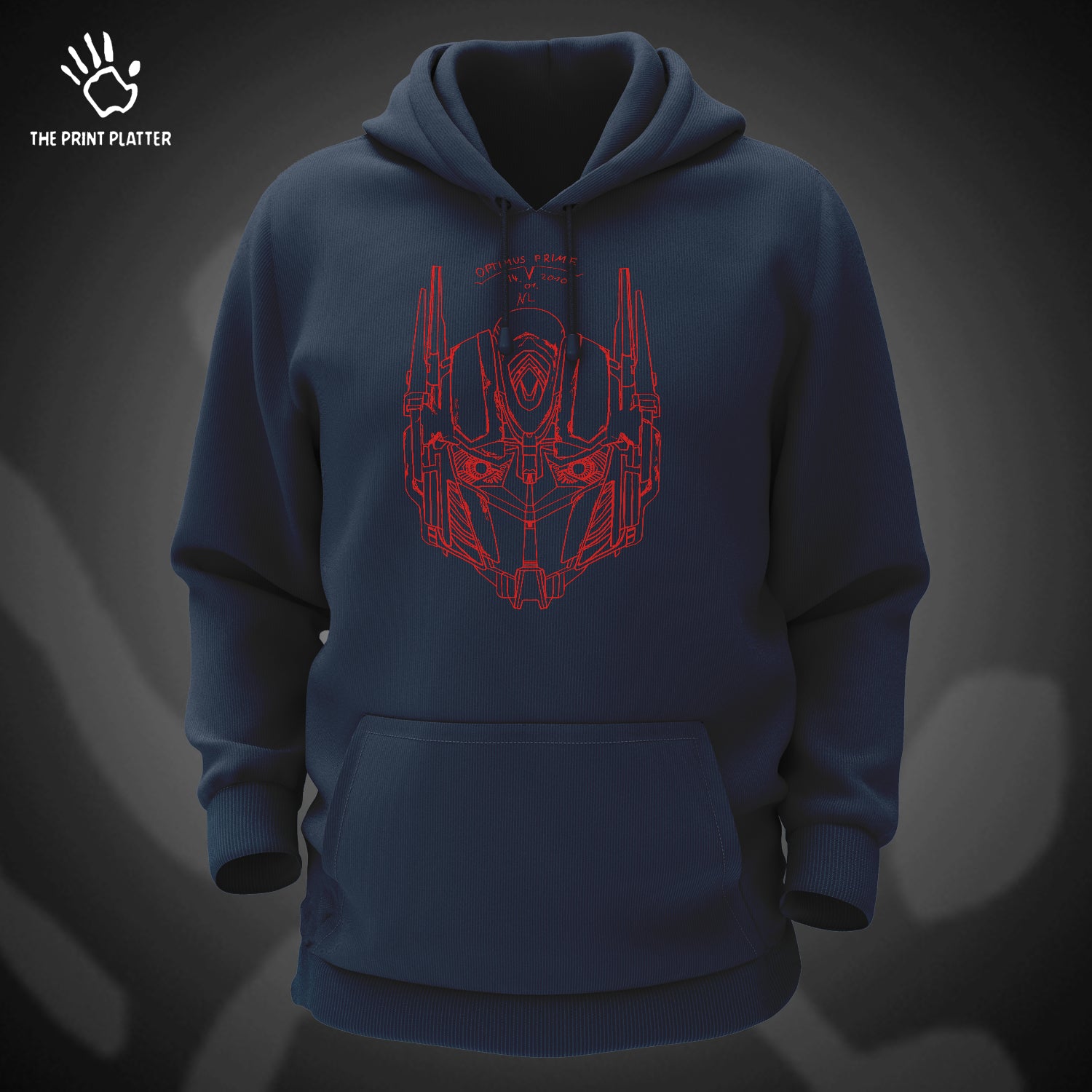 Transformers Cotton Bio Wash 330gsm Sweatshirt with Hood for Winter | H-R128