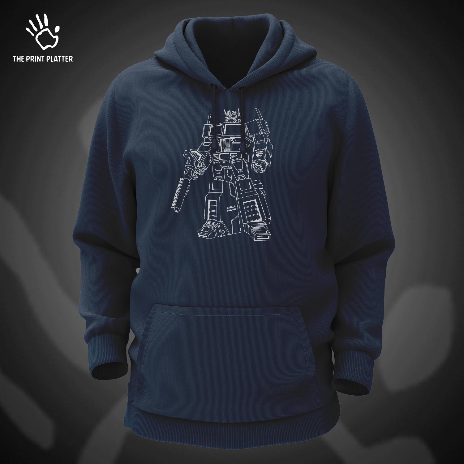 Transformers Cotton Bio Wash 330gsm Sweatshirt with Hood for Winter | H-R131