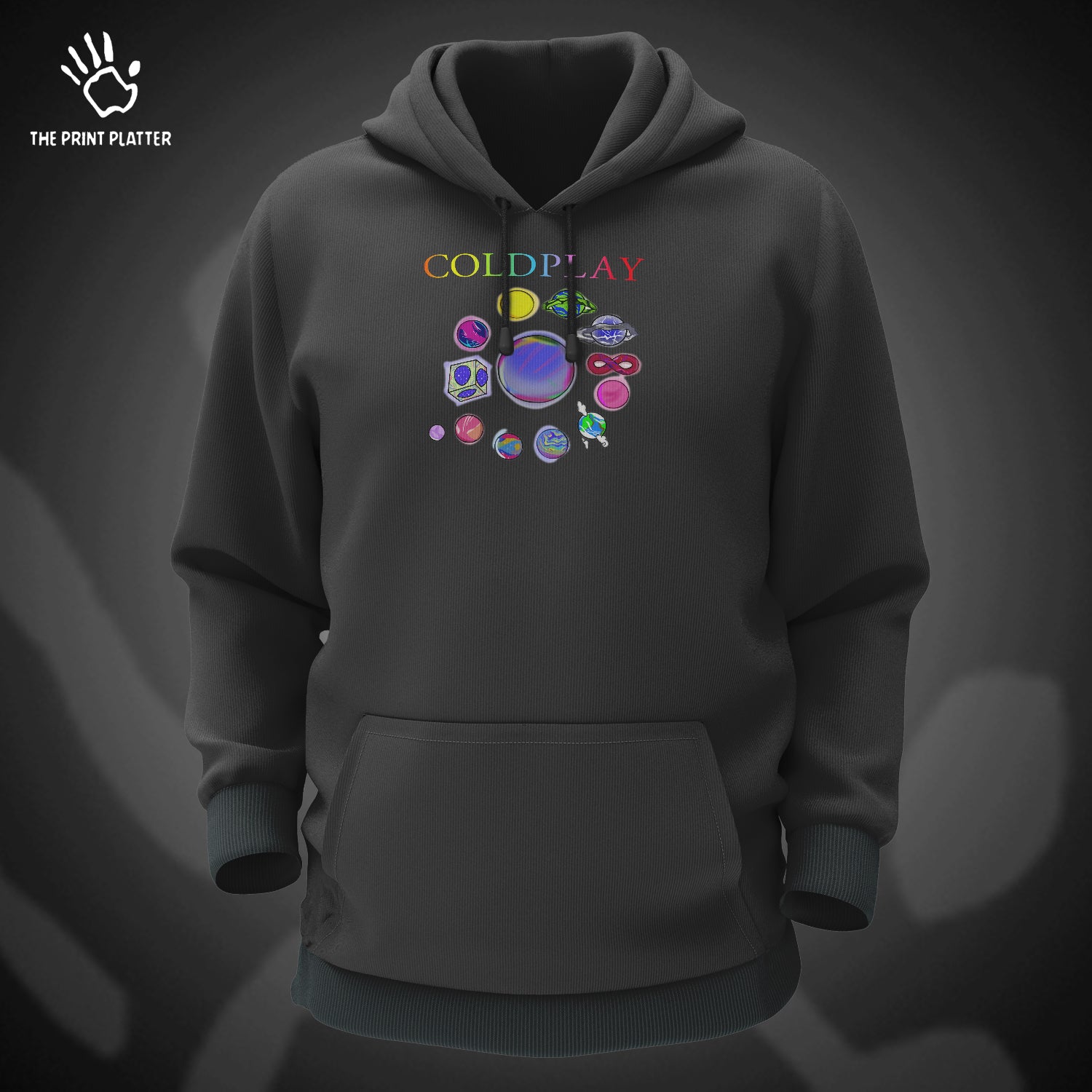 Coldplay Cotton Bio Wash 330gsm Sweatshirt with Hood for Winter | H-R137