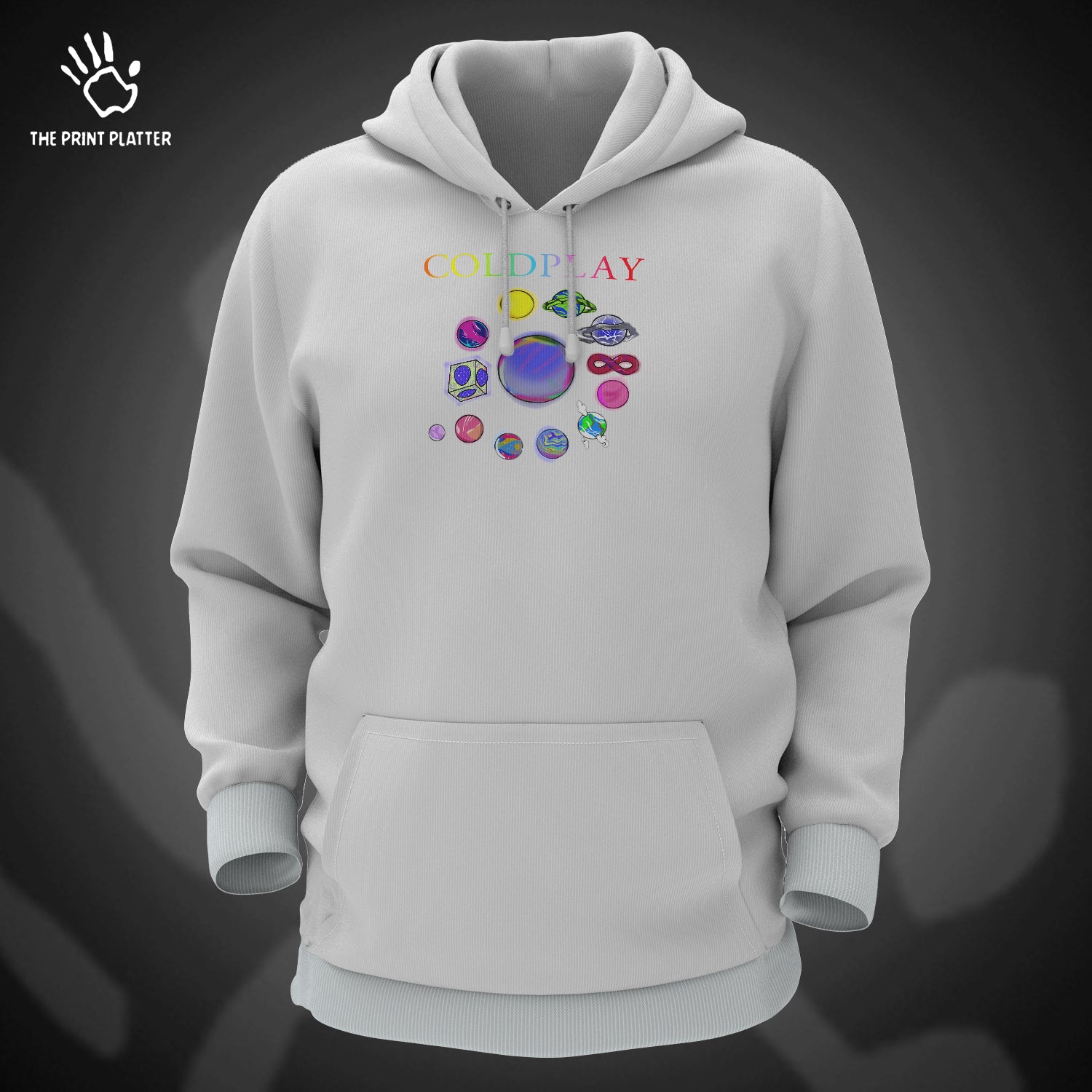 Coldplay Cotton Bio Wash 330gsm Sweatshirt with Hood for Winter | H-R137