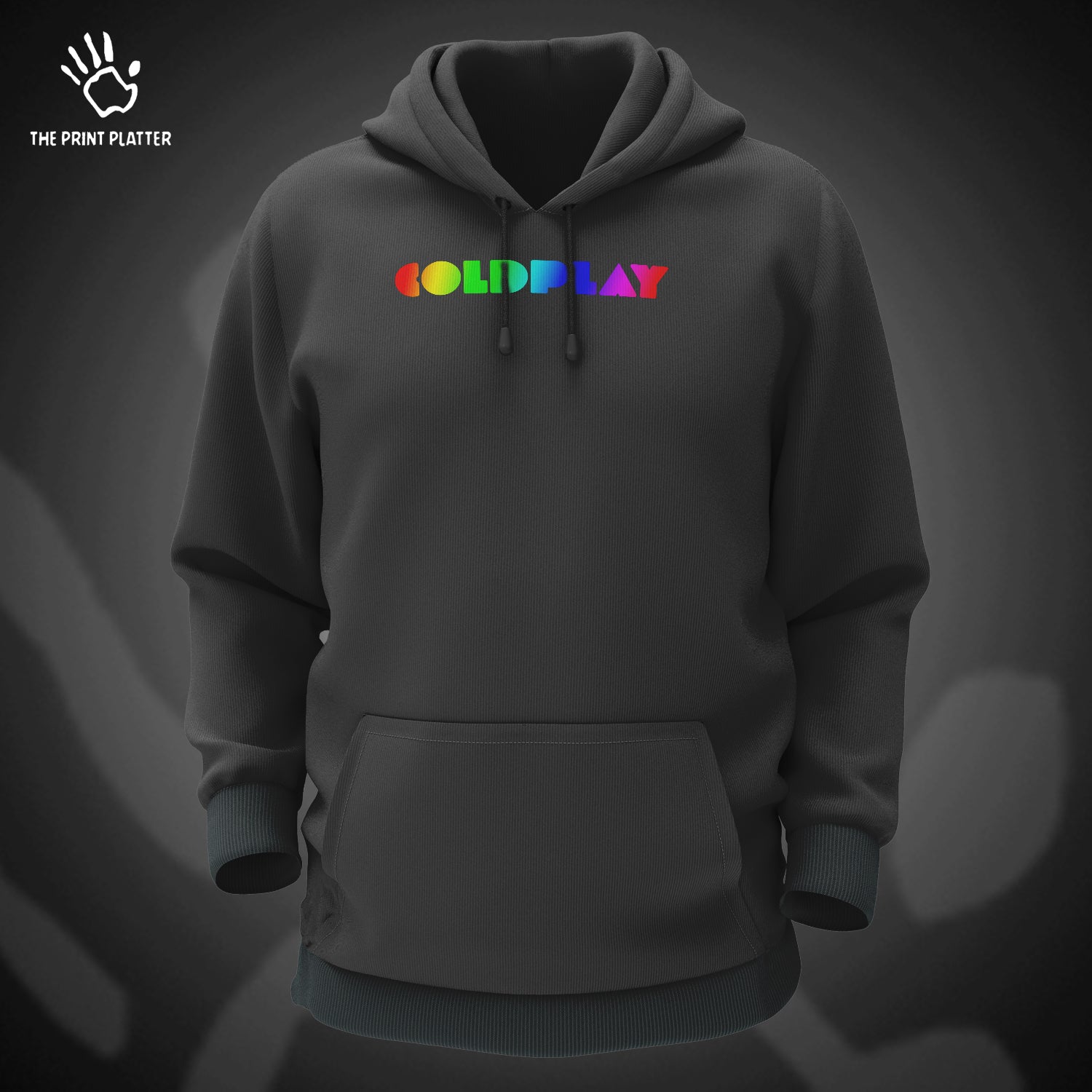 Coldplay Front & Back Cotton Bio Wash 330gsm Sweatshirt with Hood for Winter | H-R142