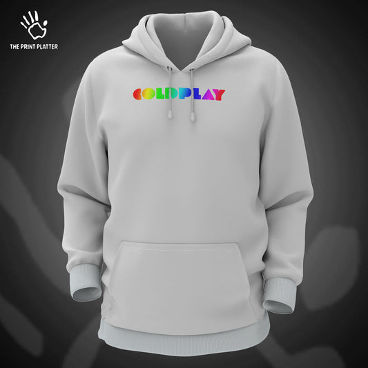 Coldplay Front & Back Cotton Bio Wash 330gsm Sweatshirt with Hood for Winter | H-R142
