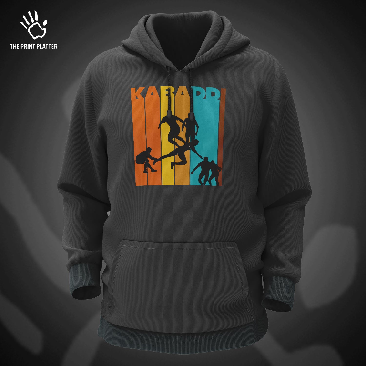 Kabaddi Cotton Bio Wash 330gsm Sweatshirt with Hood for Winter | H-R144