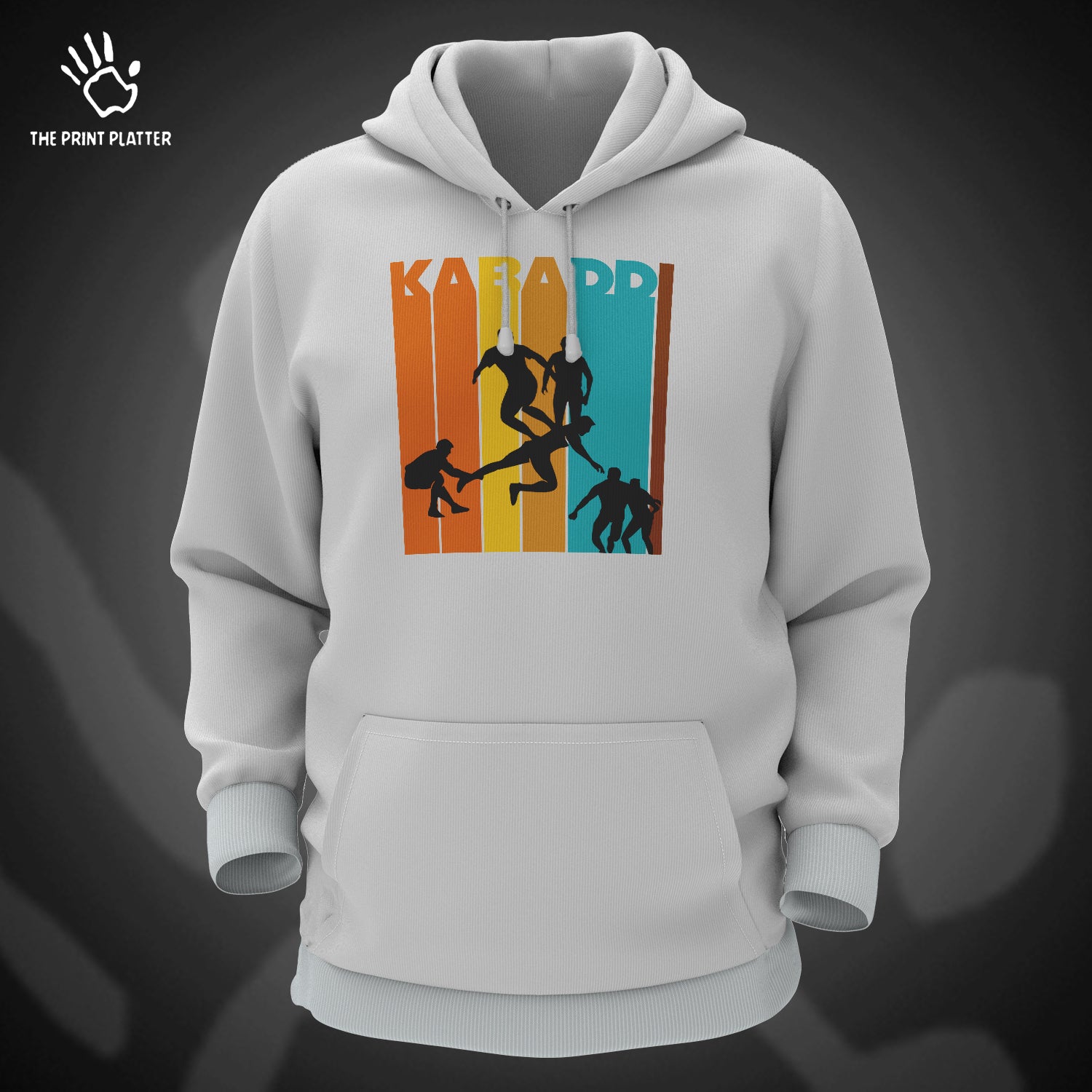 Kabaddi Cotton Bio Wash 330gsm Sweatshirt with Hood for Winter | H-R144