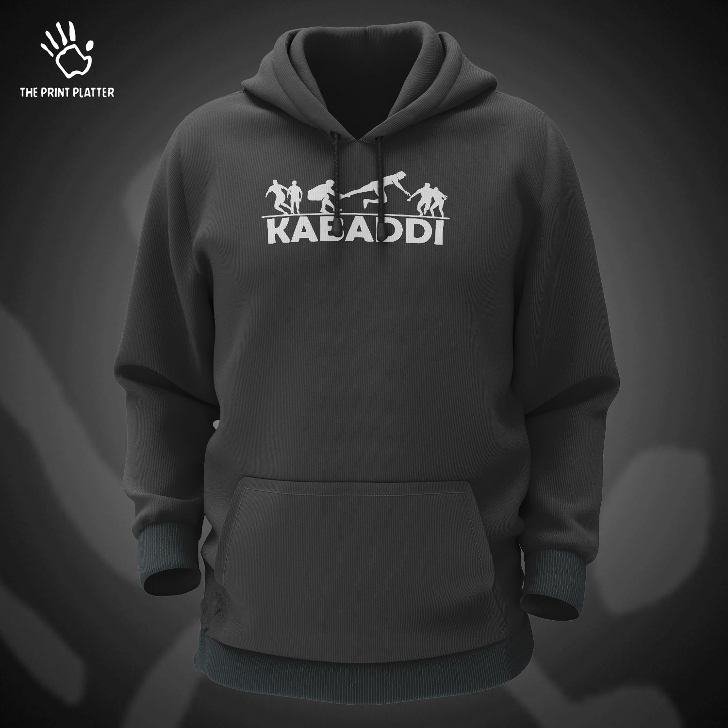 Kabaddi Cotton Bio Wash 330gsm Sweatshirt with Hood for Winter | H-R145