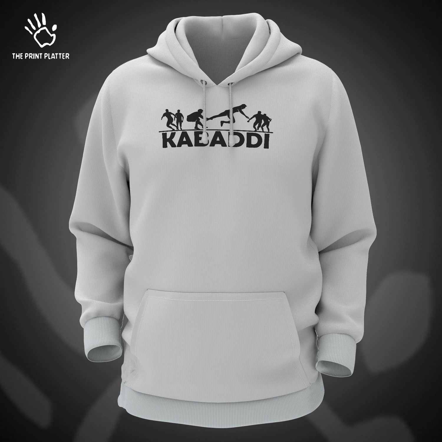 Kabaddi Cotton Bio Wash 330gsm Sweatshirt with Hood for Winter | H-R145