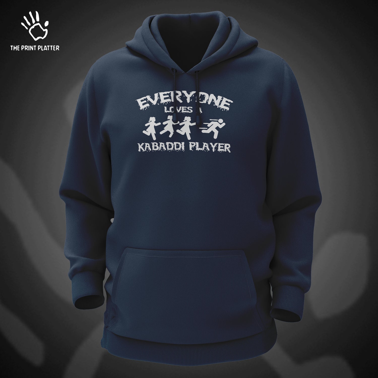 Everyone Loves A Kabaddi Player Cotton Bio Wash 330gsm Sweatshirt with Hood for Winter | H-R146