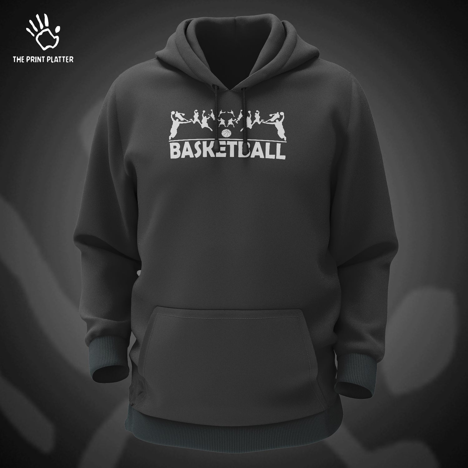 Basketball Cotton Bio Wash 330gsm Sweatshirt with Hood for Winter | H-R166