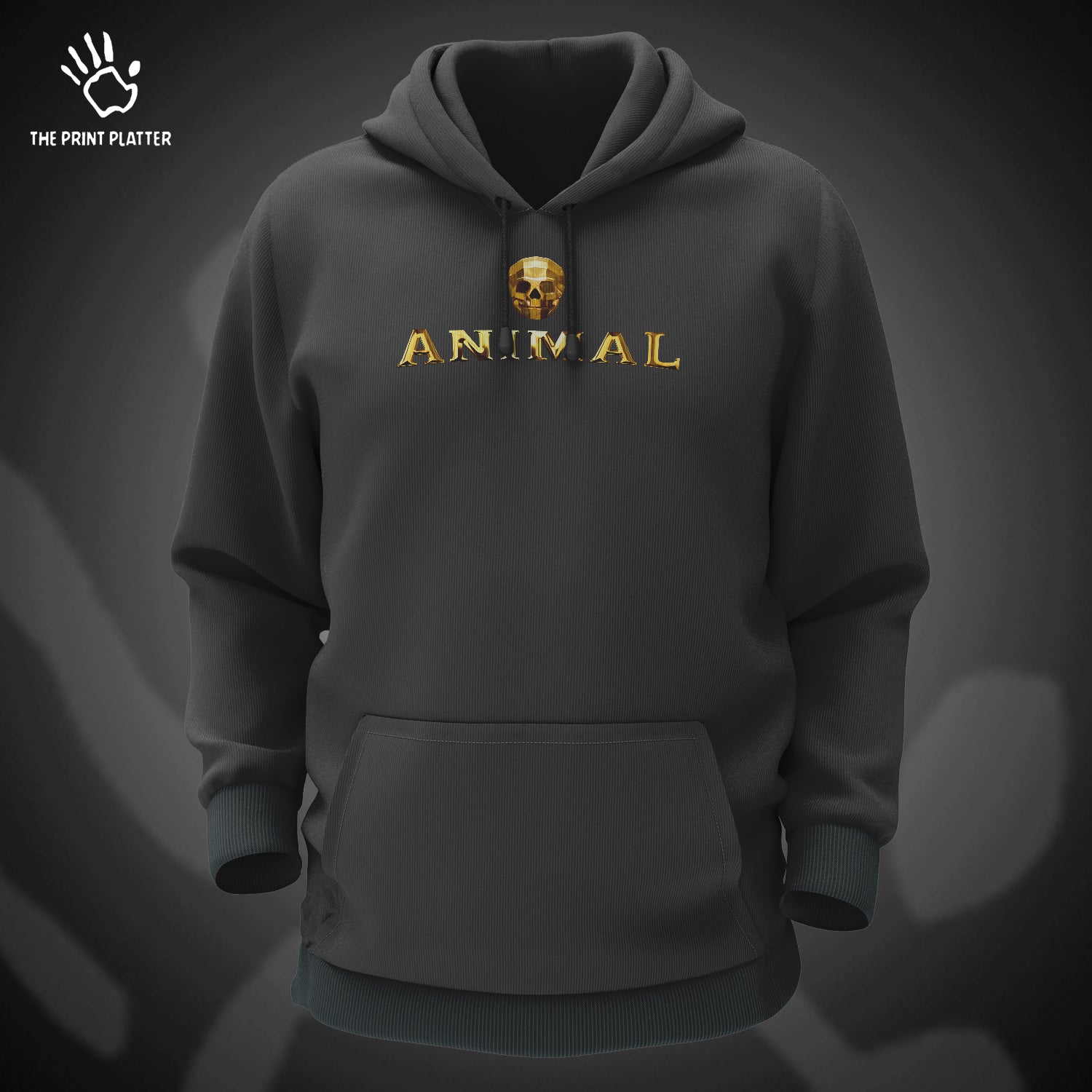 Animal Movie Cotton Bio Wash 330gsm Sweatshirt with Hood for Winter | H-R175