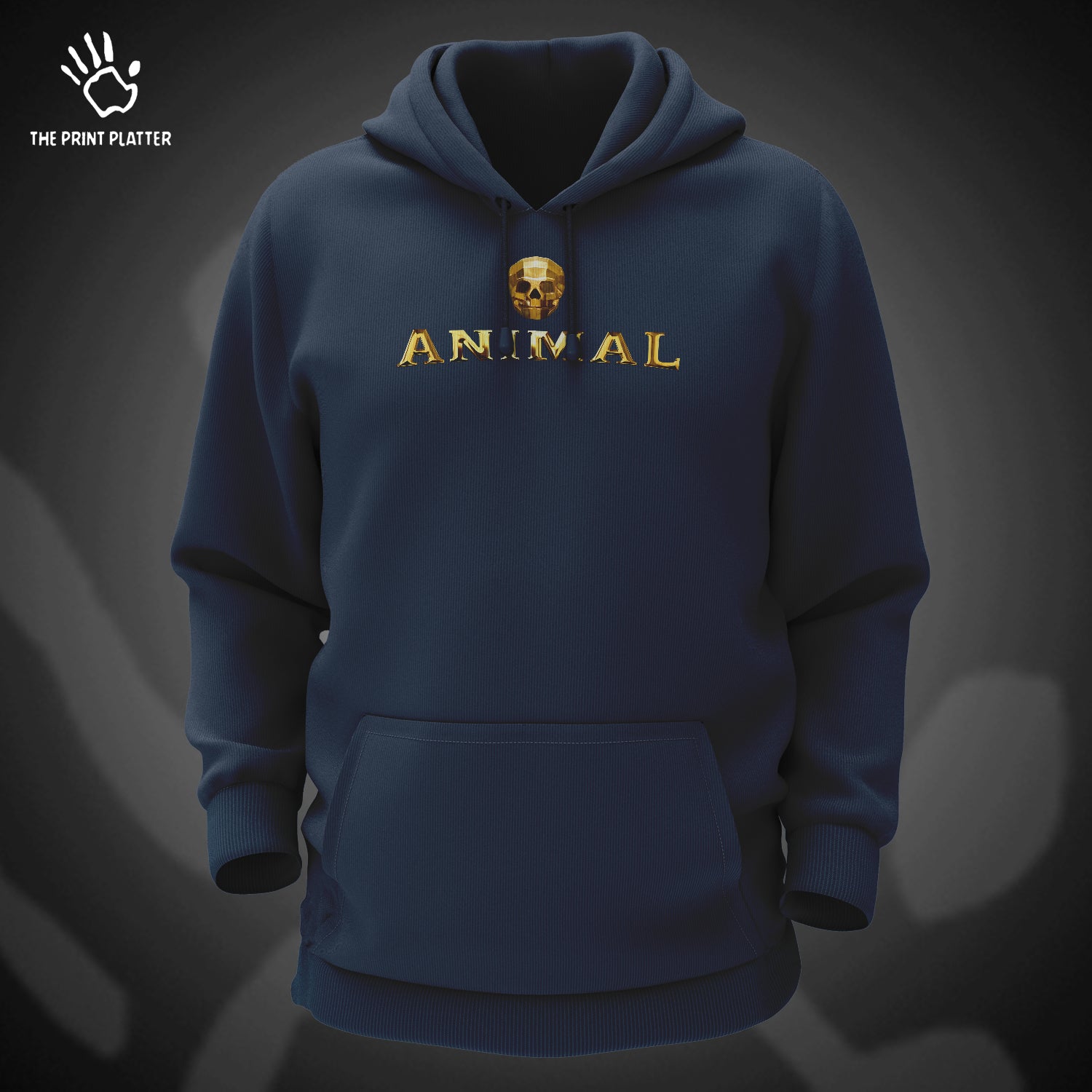 Animal Movie Cotton Bio Wash 330gsm Sweatshirt with Hood for Winter | H-R175