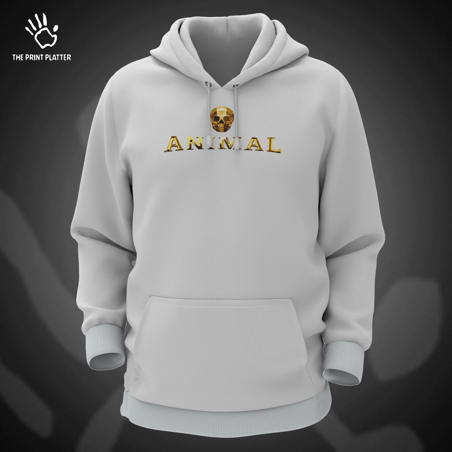 Animal Movie Cotton Bio Wash 330gsm Sweatshirt with Hood for Winter | H-R175