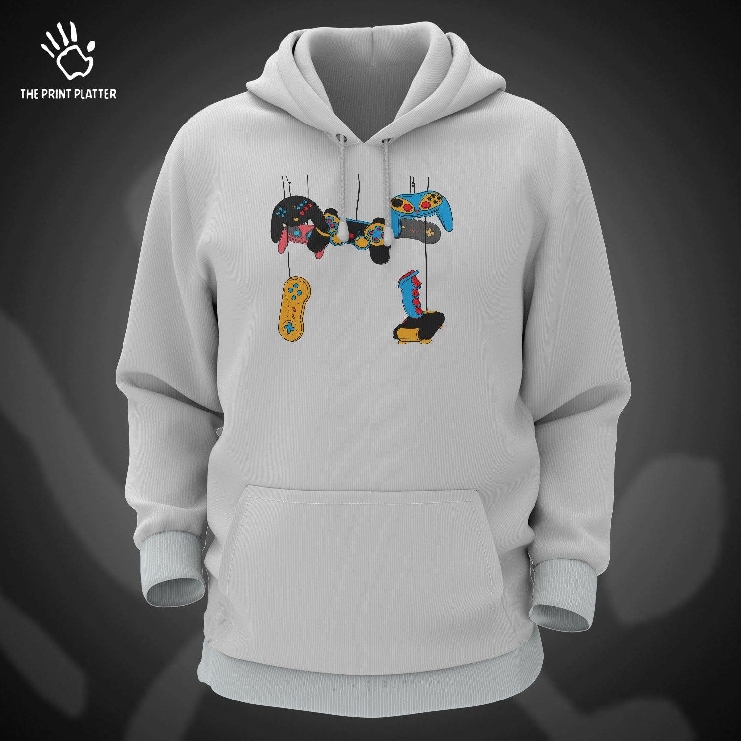 Game Remote Cotton Bio Wash 330gsm Sweatshirt with Hood for Winter | H-R193