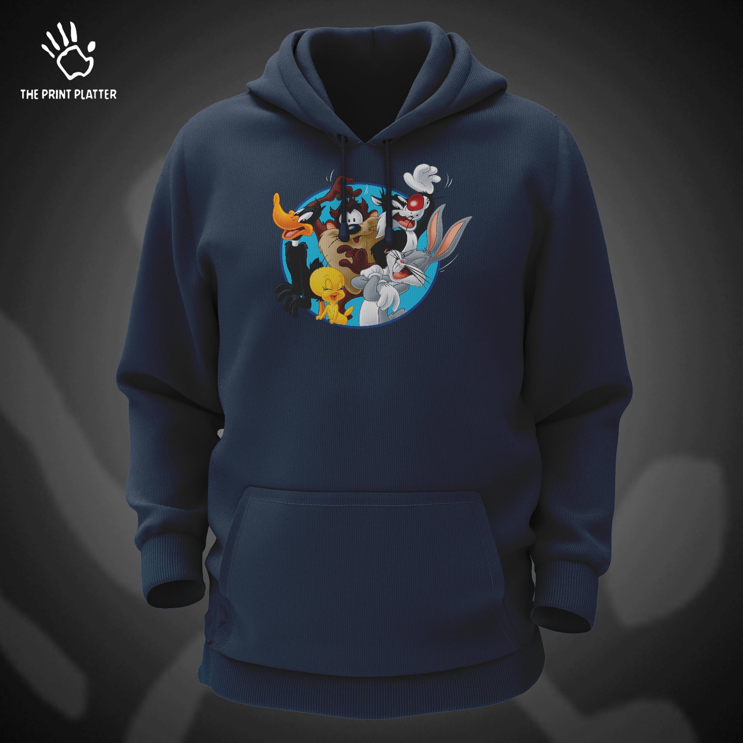 Looney Tunes Cotton Bio Wash 330gsm Sweatshirt with Hood for Winter | H-R199