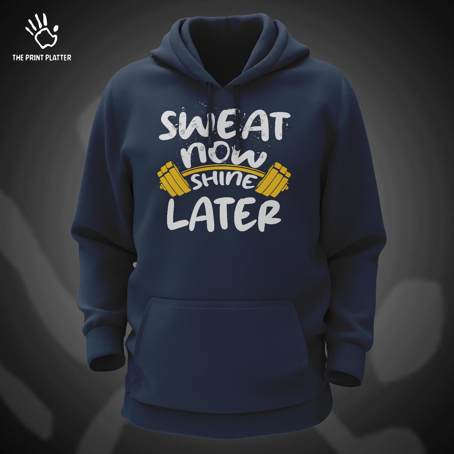 Sweat Now Shine Later Cotton Bio Wash 330gsm Sweatshirt with Hood for Winter | H-R23