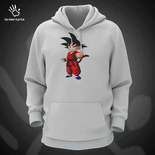 Goku Cotton Bio Wash 330gsm Sweatshirt with Hood for Winter | H-R230