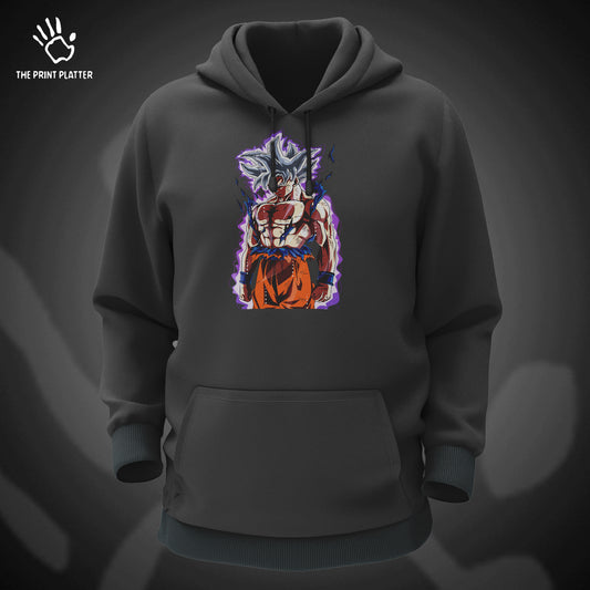 Goku Cotton Bio Wash 330gsm Sweatshirt with Hood for Winter | H-R234