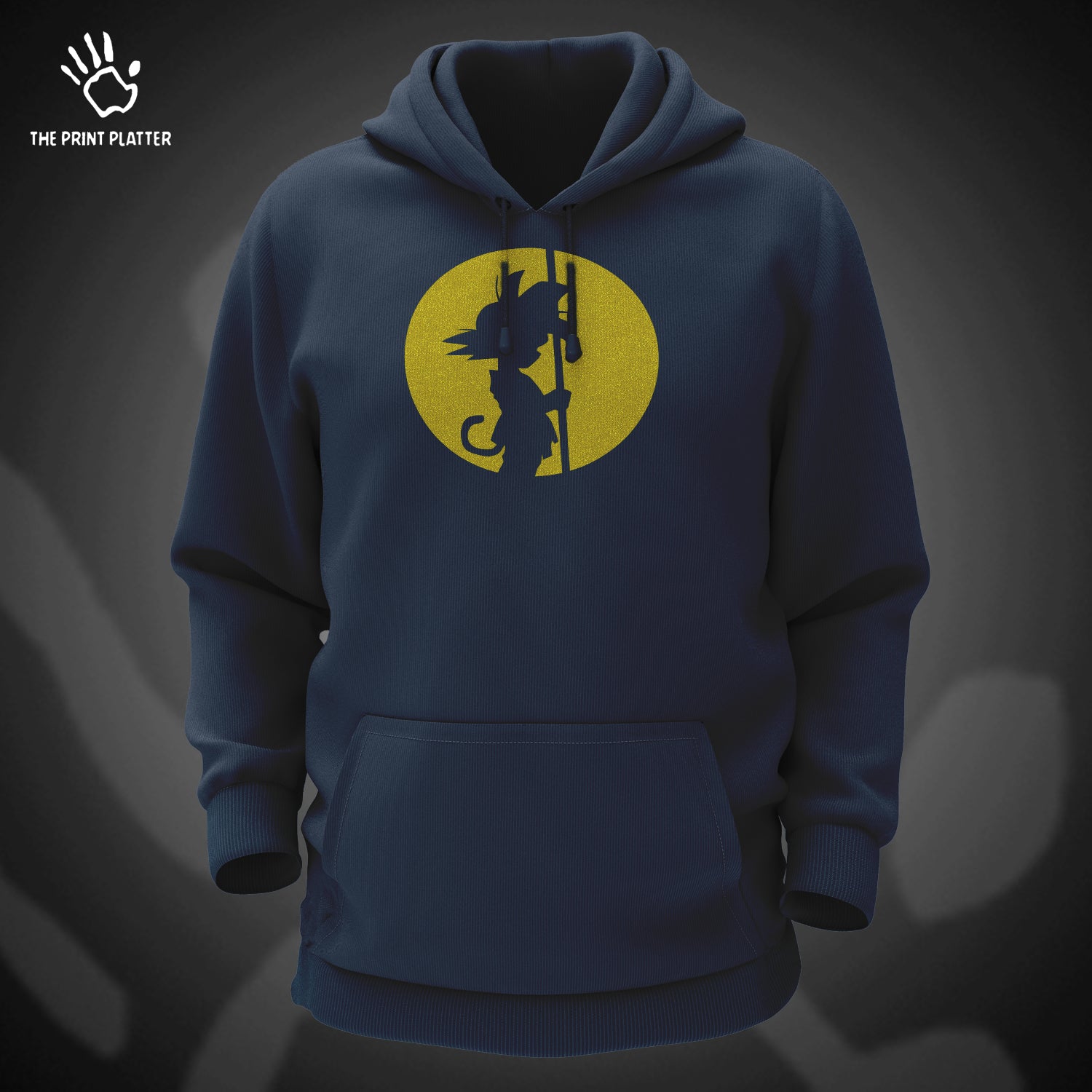 Goku Cotton Bio Wash 330gsm Sweatshirt with Hood for Winter | H-R235