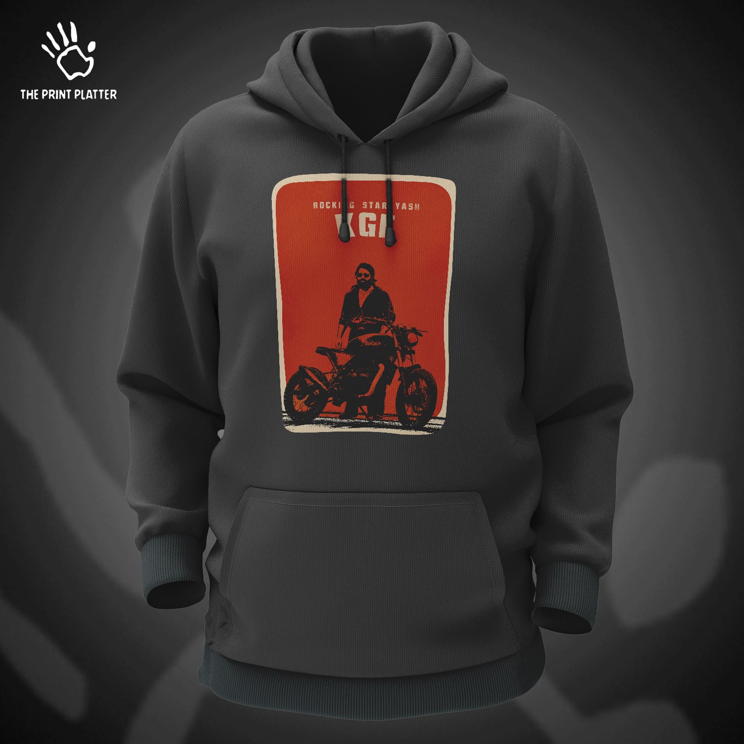 KGF Cotton Bio Wash 330gsm Sweatshirt with Hood for Winter | H-R57