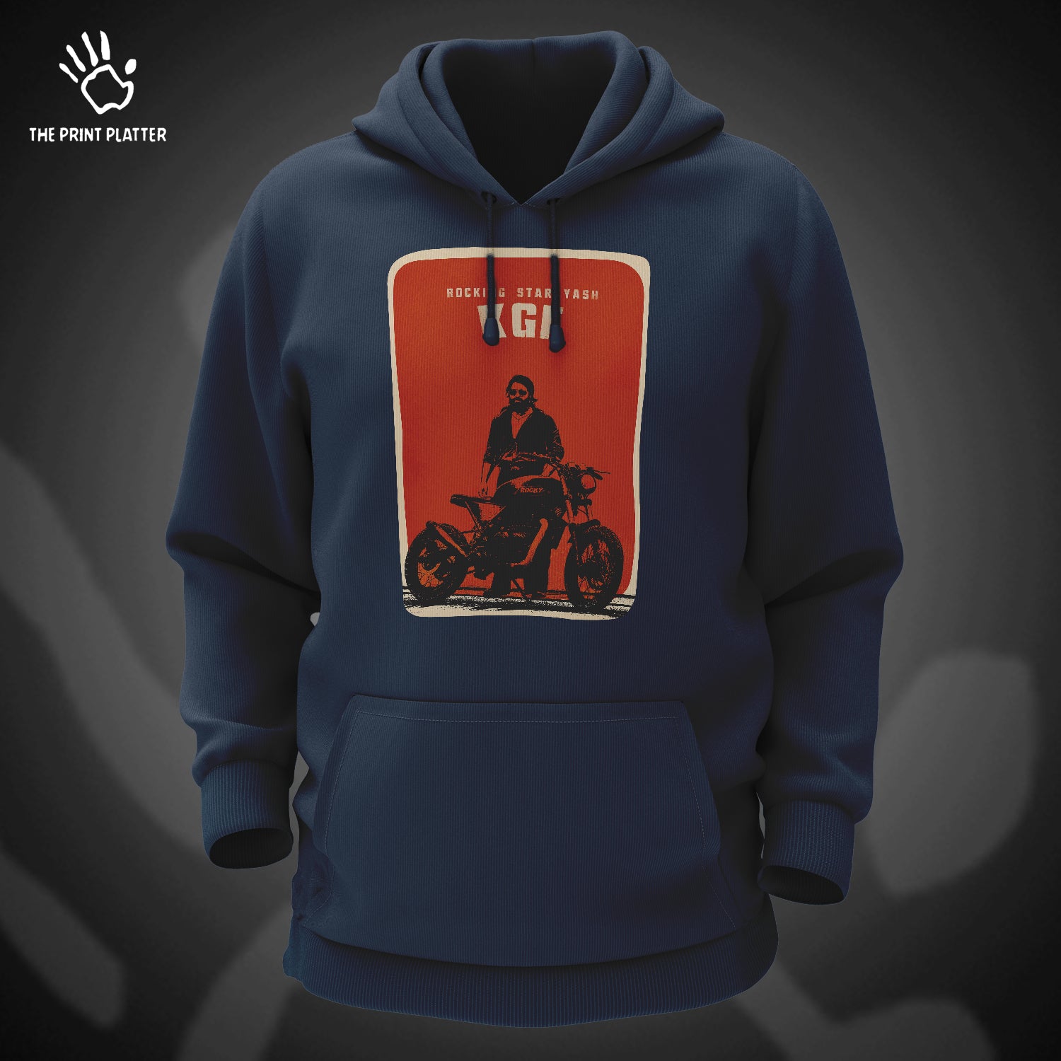 KGF Cotton Bio Wash 330gsm Sweatshirt with Hood for Winter | H-R57