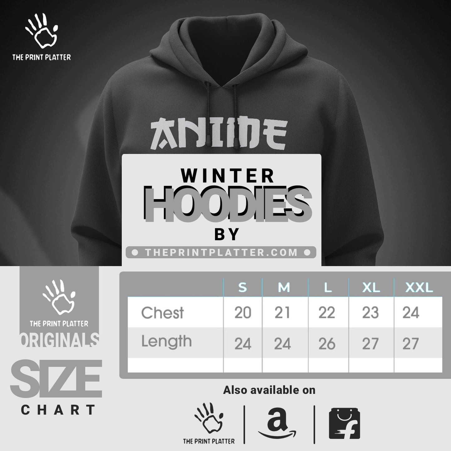 Anime Make Me Happy Cotton Bio Wash 330gsm Sweatshirt with Hood for Winter |H23