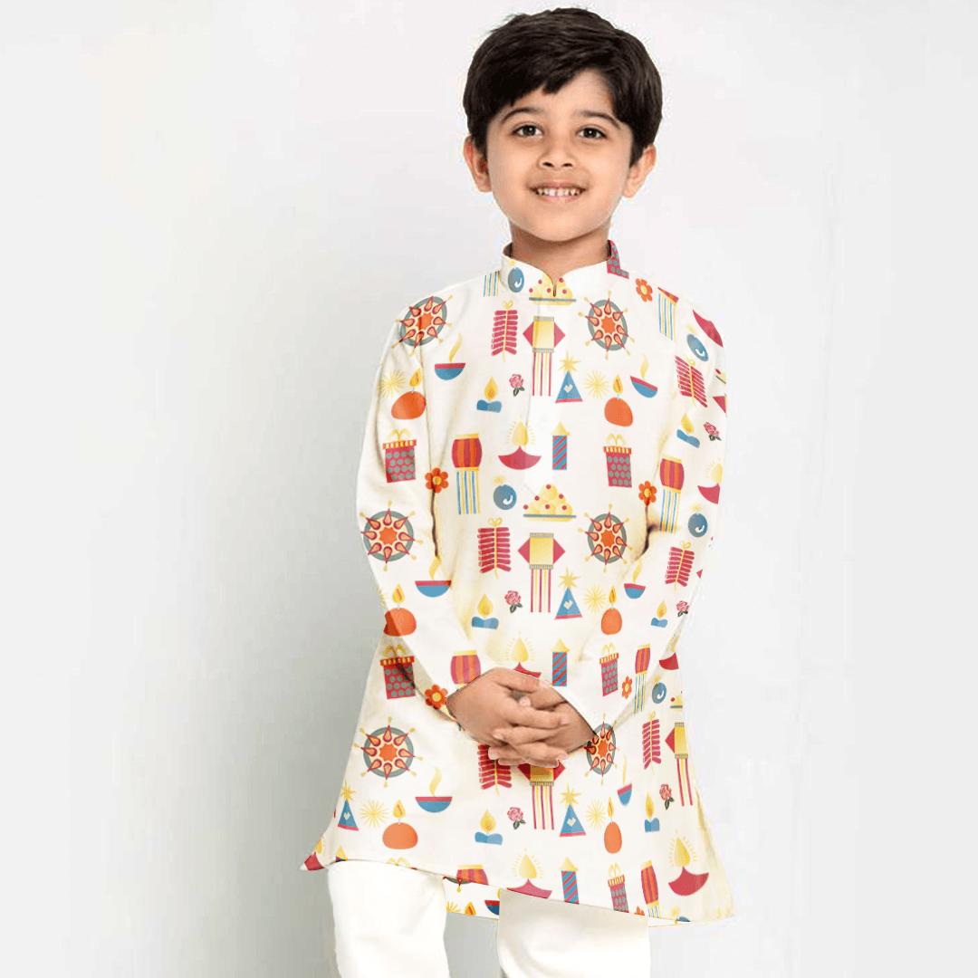 Little Stars Shine Bright: Diwali Kurtas for Kids