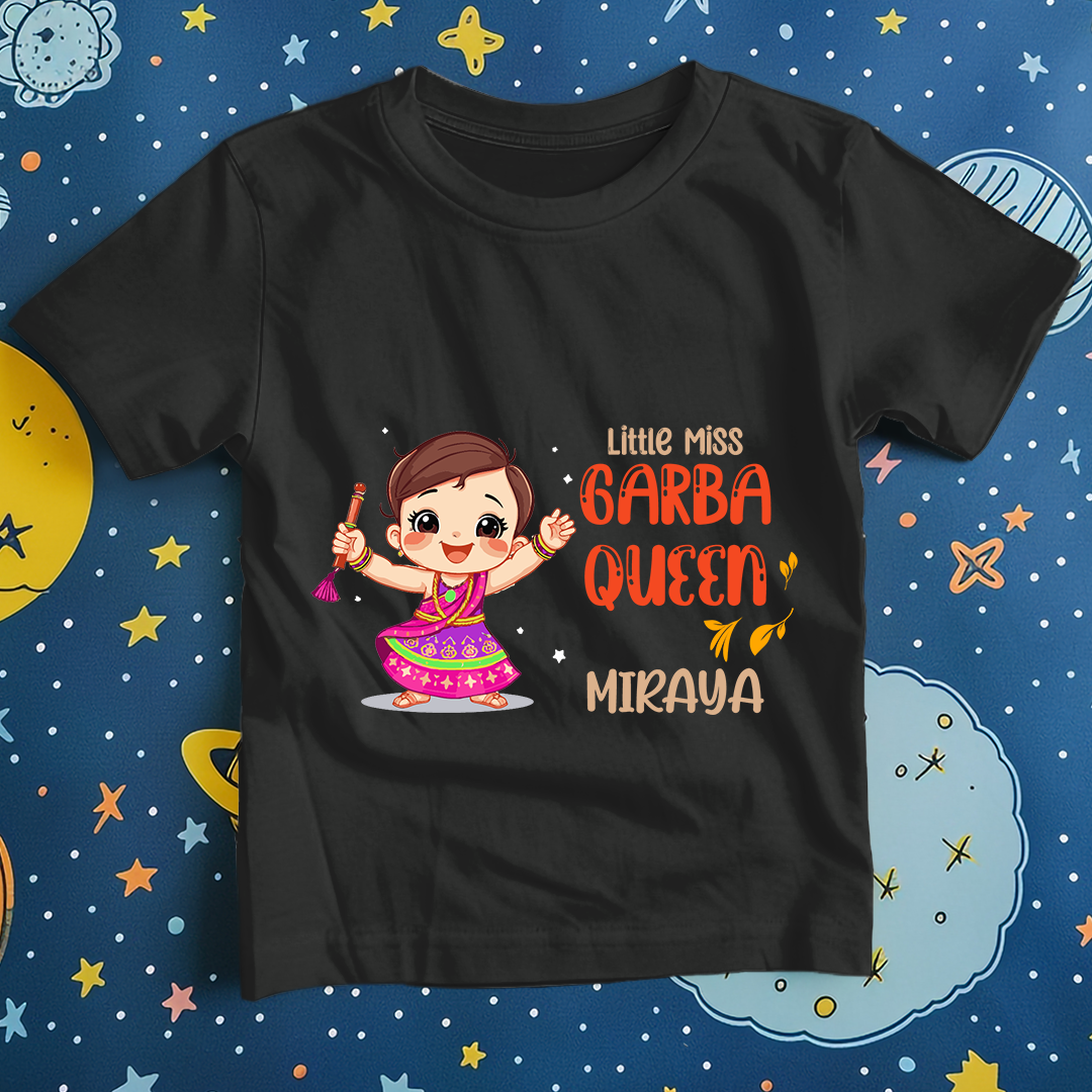 Navratri T-shirt Little Miss Garba Outfit