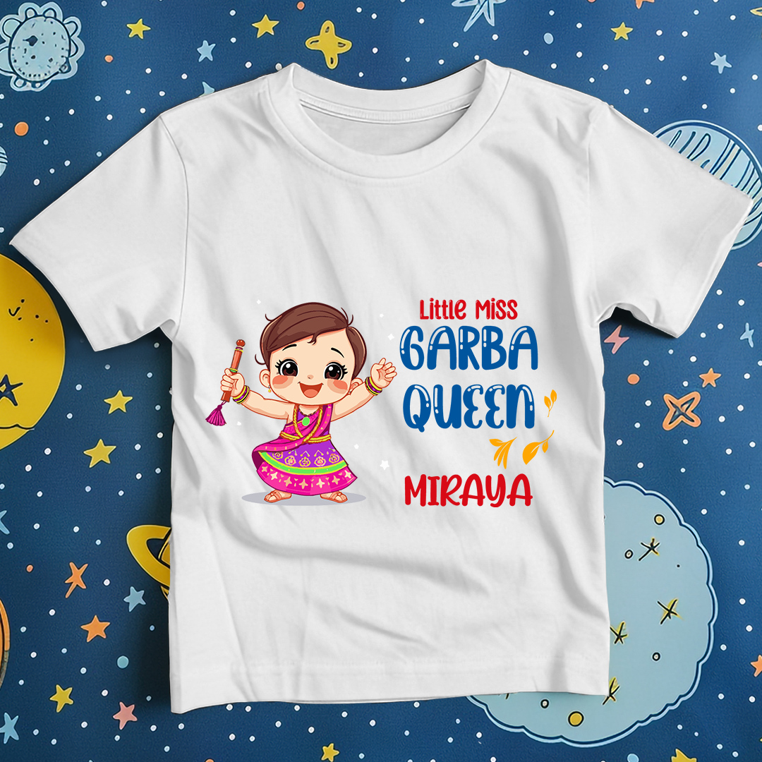 Navratri T-shirt Little Miss Garba Outfit