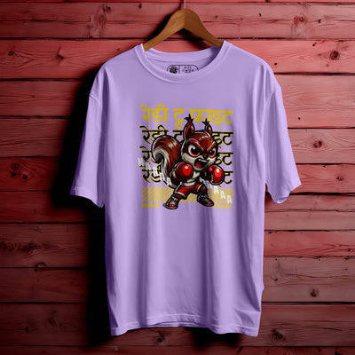 READY TO FIGHT OVERSIZED T-SHIRT FOR UNISEX BIO WASH 117